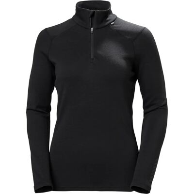 Helly Hansen Women's Lifa Merino Midweight 1/2 Zip Base Layer - Black - Women Helly Hansen Women's Lifa Merino Midweight 1/2 Zip Base Layer - Black - Women