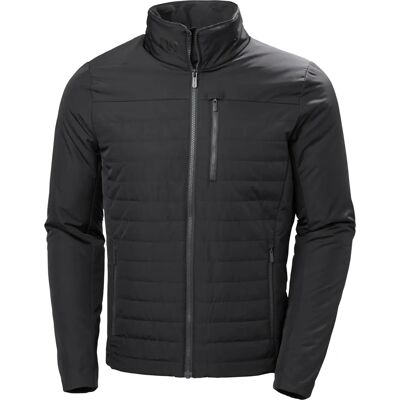 Helly Hansen Men's Crew Insulator Sailing Jacket - Grey/Black - Jacket Helly Hansen Men's Crew Insulator Sailing Jacket - Grey/Black - Jacket