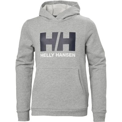 Helly Hansen Junior's HH Logo Hoodie 2.0 Szary - Bluza z kapturem Helly Hansen Junior's HH Logo Hoodie 2.0 Szary - Bluza z kapturem