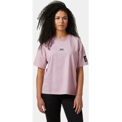 Dam T-shirt Helly Hansen YU Patch - Rosa/Mörkbrun - T-shirt Dam T-shirt Helly Hansen YU Patch - Rosa/Mörkbrun - T-shirt