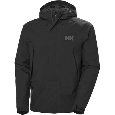 Helly Hansen Men’s Banff Shell Jacket - Black - Waterproof Windproof Mountain Style Helly Hansen Men’s Banff Shell Jacket - Black - Waterproof Windproof Mountain Style