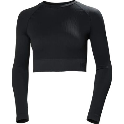 Helly Hansen Donna Allure Top Crop Senza Cuciture - Nero - L Helly Hansen Donna Allure Top Crop Senza Cuciture - Nero - L