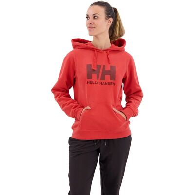 Helly Hansen - HH Logo Cotton Terry - Czerwony - Kobieta - Hoodie Helly Hansen - HH Logo Cotton Terry - Czerwony - Kobieta - Hoodie
