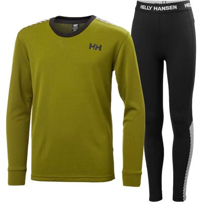 Conjunto de base activa Helly Hansen Junior - Verde oliva - Unisex Conjunto de base activa Helly Hansen Junior - Verde oliva - Unisex