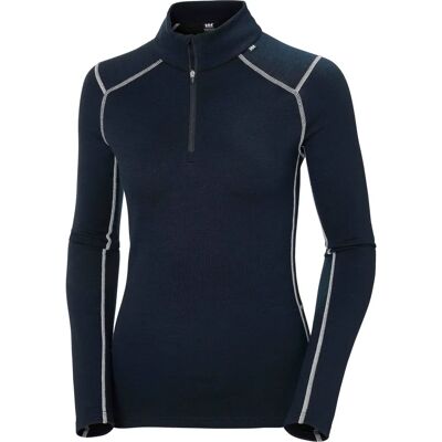Helly Hansen Damen Lifa Merino Midweight Langarm-Shirt Mit Halbreißverschluss - Base Layer Helly Hansen Damen Lifa Merino Midweight Langarm-Shirt Mit Halbreißverschluss - Base Layer