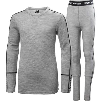 Helly Hansen Junior Lifa Merino Midweight Base Layer Set - Unisex Helly Hansen Junior Lifa Merino Midweight Base Layer Set - Unisex