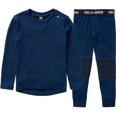 Helly Hansen Kinder Merinowoll Basislage-Set - Blau - Unisex Helly Hansen Kinder Merinowoll Basislage-Set - Blau - Unisex