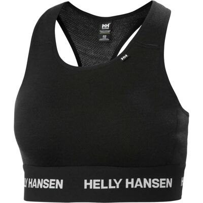 Helly Hansen Women's Lifa Merino Midweight Base Layer Bra - Black - Support & Moisture Control Helly Hansen Women's Lifa Merino Midweight Base Layer Bra - Black - Support & Moisture Control