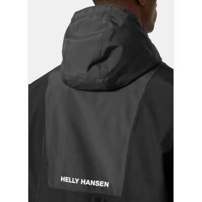 Helly Hansen Herren Rig Regenjacke - Wasserdicht, Leicht, Schwarz Helly Hansen Herren Rig Regenjacke - Wasserdicht, Leicht, Schwarz