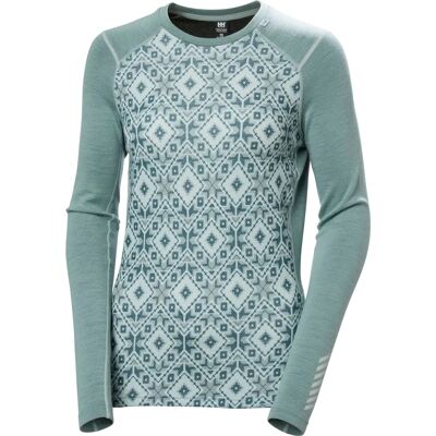 Helly Hansen Damen Lifa Merino Mittgewicht Grafik Shirt - Basisschicht Helly Hansen Damen Lifa Merino Mittgewicht Grafik Shirt - Basisschicht