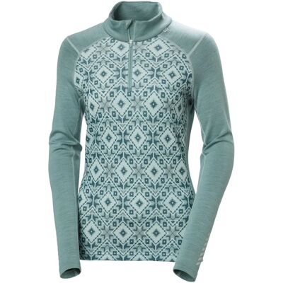 Helly Hansen Damen Lifa Merino Mittvikt Base Layer - Grün XL Helly Hansen Damen Lifa Merino Mittvikt Base Layer - Grün XL