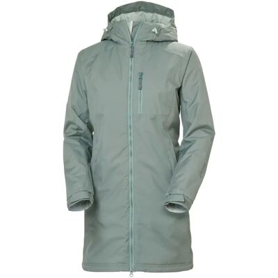 Damska długa kurtka zimowa Belfast od Helly Hansen - Zielona - Kurtka zimowa Damska długa kurtka zimowa Belfast od Helly Hansen - Zielona - Kurtka zimowa