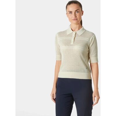 Helly Hansen Salt Knit Polo - Weiß, Orange, Rot, Grau - Poloshirt Helly Hansen Salt Knit Polo - Weiß, Orange, Rot, Grau - Poloshirt