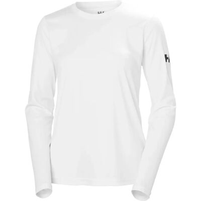 Helly Hansen Damen Tech Crew Long Sleeve 2.0 - Weiß - Langärmliges Shirt Helly Hansen Damen Tech Crew Long Sleeve 2.0 - Weiß - Langärmliges Shirt