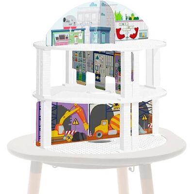 Scenario Città Viola Stokke MuTable - Set di gioco Scenario Città Viola Stokke MuTable - Set di gioco