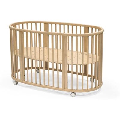 Cuna Sleepi de Stokke - Natural/Marrón - Ajustable, Ovalada, Diseño Escandinavo Cuna Sleepi de Stokke - Natural/Marrón - Ajustable, Ovalada, Diseño Escandinavo