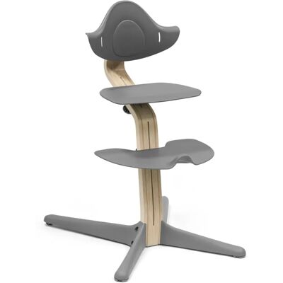 Stokke Nomi - Ergonomischer Hochstuhl für Babys & Kleinkinder - Natur Grau Stokke Nomi - Ergonomischer Hochstuhl für Babys & Kleinkinder - Natur Grau