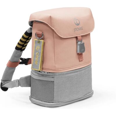 Stokke JetKids Crew Mochila - Expandible, Coral Pink, para 2-7 años Stokke JetKids Crew Mochila - Expandible, Coral Pink, para 2-7 años