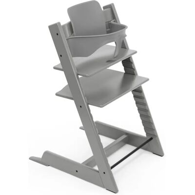 Sedia alta Stokke Tripp Trapp - Grigia, Regolabile, Baby Set Incluso Sedia alta Stokke Tripp Trapp - Grigia, Regolabile, Baby Set Incluso