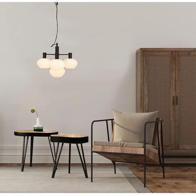Aneta Lighting BELL Metallpendel - Svart/Hvit - Taklampe Aneta Lighting BELL Metallpendel - Svart/Hvit - Taklampe