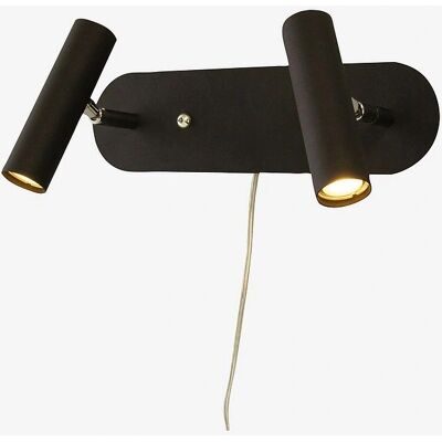 Aneta Lighting Artic Dobbelt væglampe - Justerbare spots - Metal Aneta Lighting Artic Dobbelt væglampe - Justerbare spots - Metal