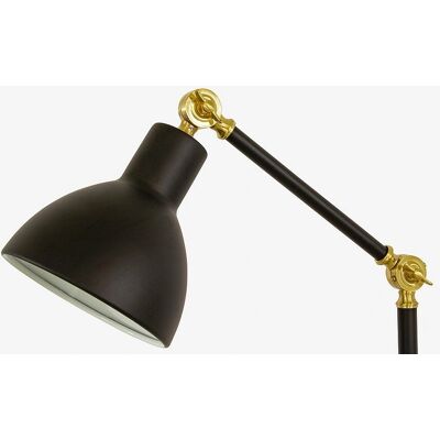 Aneta Dublin Gulvlampe - Sort/Matt Messing - Max 40W Aneta Dublin Gulvlampe - Sort/Matt Messing - Max 40W