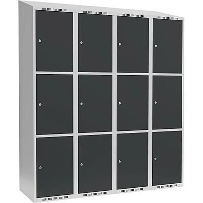 Kaiserkraft Fydor Stahl-Schrank - 3 Fächer, Hellgrau / Grau - 1200mm Kaiserkraft Fydor Stahl-Schrank - 3 Fächer, Hellgrau / Grau - 1200mm