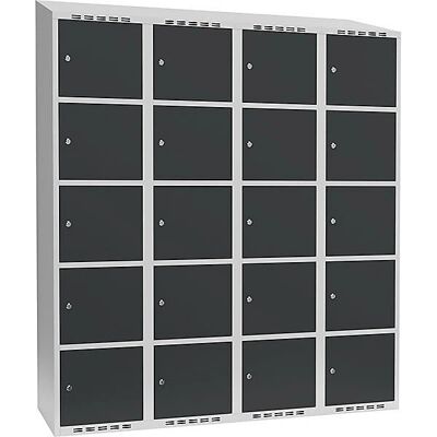 Kaiserkraft Fydor Stahl-Schrank - 5 Fächer, Hellgrau / Grau Kaiserkraft Fydor Stahl-Schrank - 5 Fächer, Hellgrau / Grau