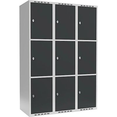 Kaiserkraft Fydor Stahl-Schrank - 3 Fächer, Hellgrau Kaiserkraft Fydor Stahl-Schrank - 3 Fächer, Hellgrau
