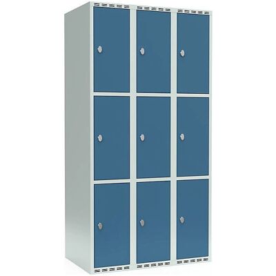 Kaiserkraft Stahl-Sicherheits-Schrank - 3 Fächer - Hellgrau / Hellblau - 900mm Kaiserkraft Stahl-Sicherheits-Schrank - 3 Fächer - Hellgrau / Hellblau - 900mm