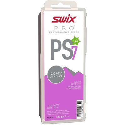 Swix PS7 Violet -2°C/-8°C Cire - 180g - Vitesse Performance - Publicité Swix PS7 Violet -2°C/-8°C Cire - 180g - Vitesse Performance - Publicité