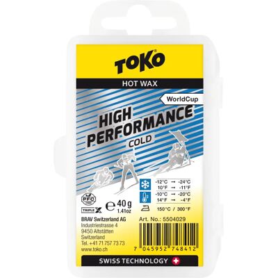 Cera Sci/Snowboard TOKO 5504029 - Alta Performance Freddo - Bianco Cera Sci/Snowboard TOKO 5504029 - Alta Performance Freddo - Bianco