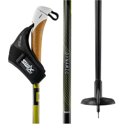 Swix Dynamic D3 Skistock - Schwarz / Braun - 175cm - Skistock Swix Dynamic D3 Skistock - Schwarz / Braun - 175cm - Skistock