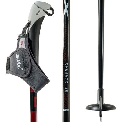 Swix D1 Junior Alu Pole - 110 - Rot/Schwarz - Ski pole Swix D1 Junior Alu Pole - 110 - Rot/Schwarz - Ski pole