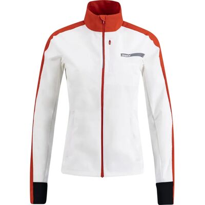 Swix Roadline Wind Jacket W Lys Hvid/Flammende Rød - Vindjakke Swix Roadline Wind Jacket W Lys Hvid/Flammende Rød - Vindjakke