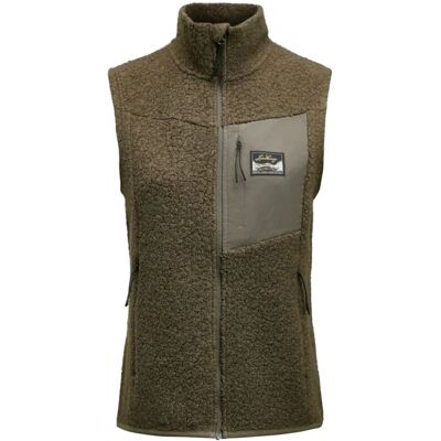Lundhags Lundhags Flok Wool Pile Vest W | Fleece | Skovgrøn - Vesten Lundhags Lundhags Flok Wool Pile Vest W | Fleece | Skovgrøn - Vesten