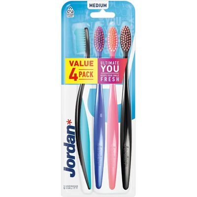 JORDAN Ultimate You Medium - Cores Misturadas - Escova de Dentes JORDAN Ultimate You Medium - Cores Misturadas - Escova de Dentes