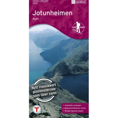 Nordeca Jotunheimen Ost Topografische Karte - Landkarte Nordeca Jotunheimen Ost Topografische Karte - Landkarte