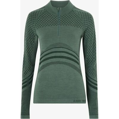 Kari Traa Oline Half Zip - Termisk topp - Grønn Kari Traa Oline Half Zip - Termisk topp - Grønn