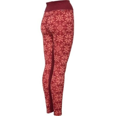 Pantaloni Edith de Kari Traa - Strat de bază cald din lână merino - Roșu Pantaloni Edith de Kari Traa - Strat de bază cald din lână merino - Roșu