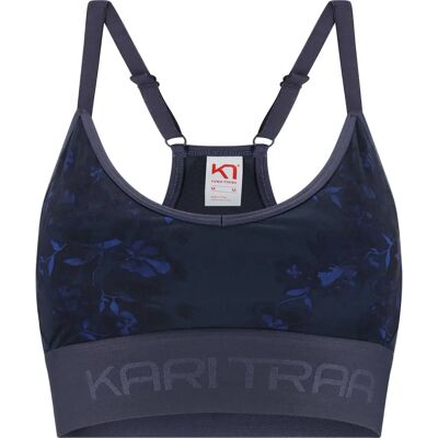 KARI TRAA XS Blå Printad Sport-Bh - Sport-Bh KARI TRAA XS Blå Printad Sport-Bh - Sport-Bh