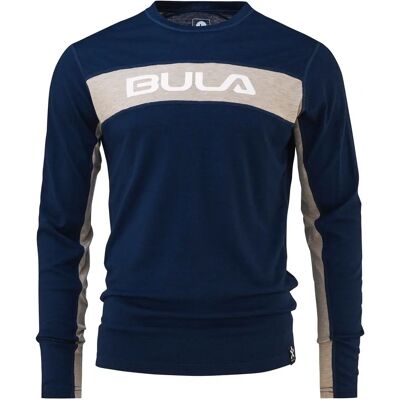 BULA S Lână Bărbați Albastru - Tricou pentru Sport & Outdoor BULA S Lână Bărbați Albastru - Tricou pentru Sport & Outdoor