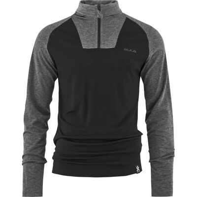 BULA L V-hals fleece skjorta med dragkedja BULA L V-hals fleece skjorta med dragkedja