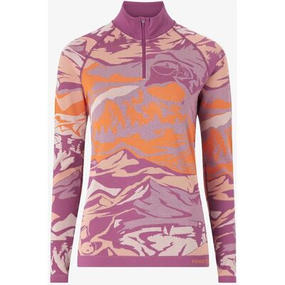Kari Traa Mille Half-zip Lilla Termisk Top - Termisk Top Kari Traa Mille Half-zip Lilla Termisk Top - Termisk Top