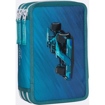 Beckmann Dreifach Hart Pencil Case - Recyceltes Polyester - Grün - Schulbedarf Beckmann Dreifach Hart Pencil Case - Recyceltes Polyester - Grün - Schulbedarf