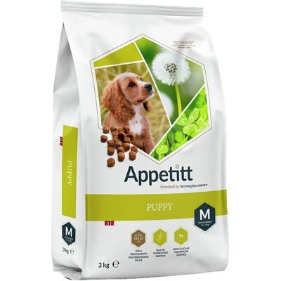 Appetitt Puppy Medium Breed 12 kg - Hundfoder Appetitt Puppy Medium Breed 12 kg - Hundfoder