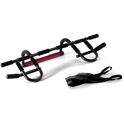 Abilica DoorGym Advanced - Svart - Støtter 100kg - Flere grep - Enkel å montere Abilica DoorGym Advanced - Svart - Støtter 100kg - Flere grep - Enkel å montere