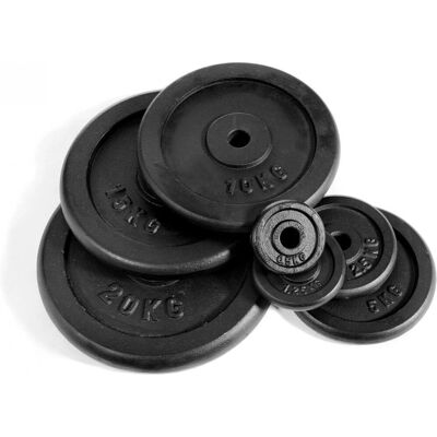 Abilica Viktplatta - 25 mm Svart - För träning Abilica Viktplatta - 25 mm Svart - För träning