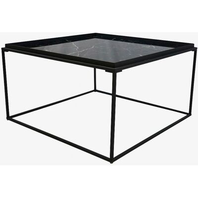 Nordic Furniture Group Grace marmorglas kaffebord - 80x80 cm - Sort Nordic Furniture Group Grace marmorglas kaffebord - 80x80 cm - Sort