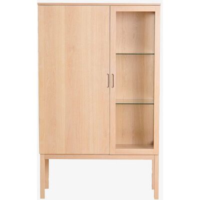 Nordic Furniture Group Olivia Skab - Naturligt Træ - Glasdøre Nordic Furniture Group Olivia Skab - Naturligt Træ - Glasdøre